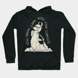 Less Drama More Yoga Llama Hoodie